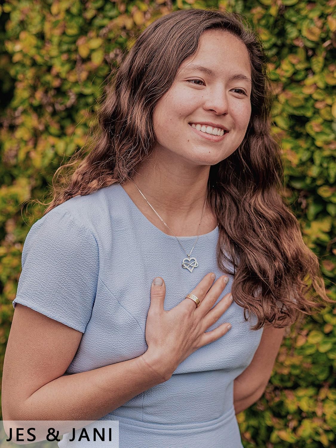 Heart Necklace for Women, Love Heart Pendant with Cubic Zirconia and Infinity Necklace