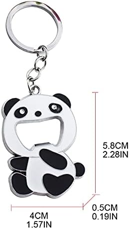 Cute Panda Bottle Opener Keychain - Portable Beer & Soda Opener Keyring, Durable Beverage Opener Tool for Men Women (Gift Idea)