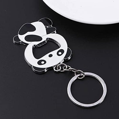Cute Panda Bottle Opener Keychain - Portable Beer & Soda Opener Keyring, Durable Beverage Opener Tool for Men Women (Gift Idea)