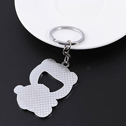 Cute Panda Bottle Opener Keychain - Portable Beer & Soda Opener Keyring, Durable Beverage Opener Tool for Men Women (Gift Idea)