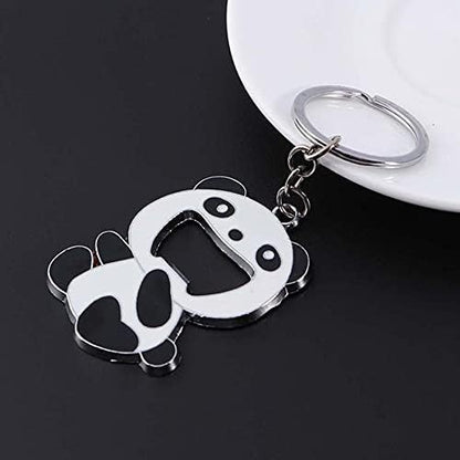 Cute Panda Bottle Opener Keychain - Portable Beer & Soda Opener Keyring, Durable Beverage Opener Tool for Men Women (Gift Idea)