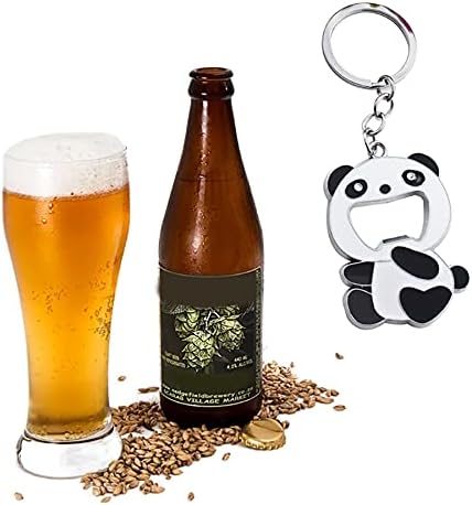 Cute Panda Bottle Opener Keychain - Portable Beer & Soda Opener Keyring, Durable Beverage Opener Tool for Men Women (Gift Idea)