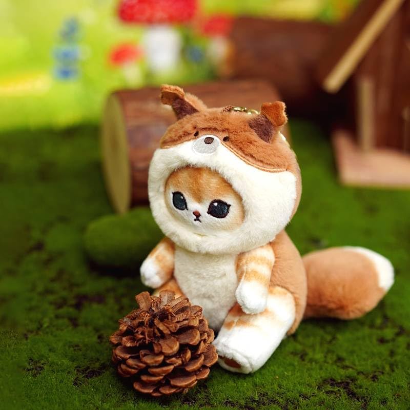 Cute cat keychain 5" plush backpack accessories bag pendant cute keychain gift