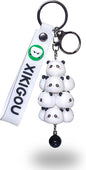 Cute Pig Keychain for Backpacks - Kawaii Panda Charms for Car Keys, Women & Kids Bag Accessories (Gift Ready)