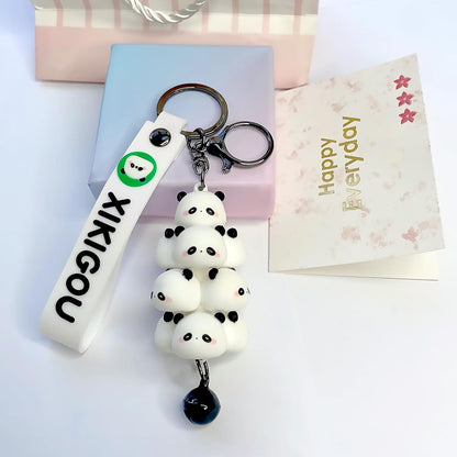 Cute Pig Keychain for Backpacks - Kawaii Panda Charms for Car Keys, Women & Kids Bag Accessories (Gift Ready)