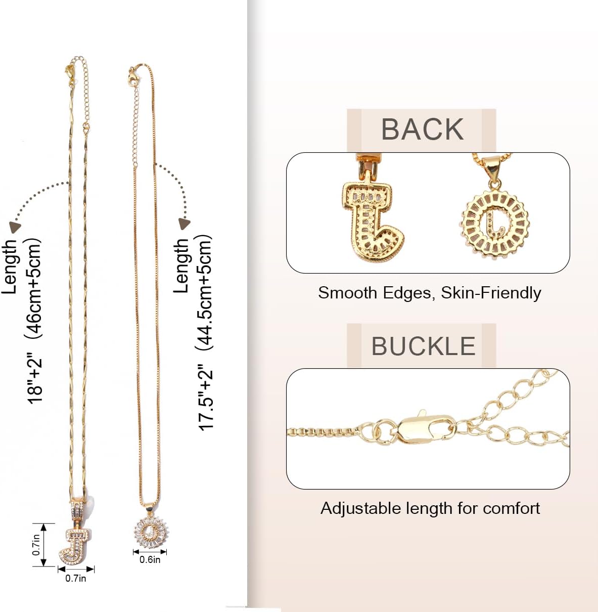 Letter Necklace 14k Gold Plated Bling Dainty Necklaces Trendy Chunky Custom Name Necklace Personalized Round Circle Pendant Zirconia Letters Name Crystal Jewelry Gifts for Women