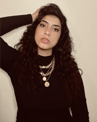 Gold Layered Necklaces for Women Trendy Retro Coin Pendant Necklace Dainty Chunky Chain Choker Necklaces for Jewelry Birthday Gifts