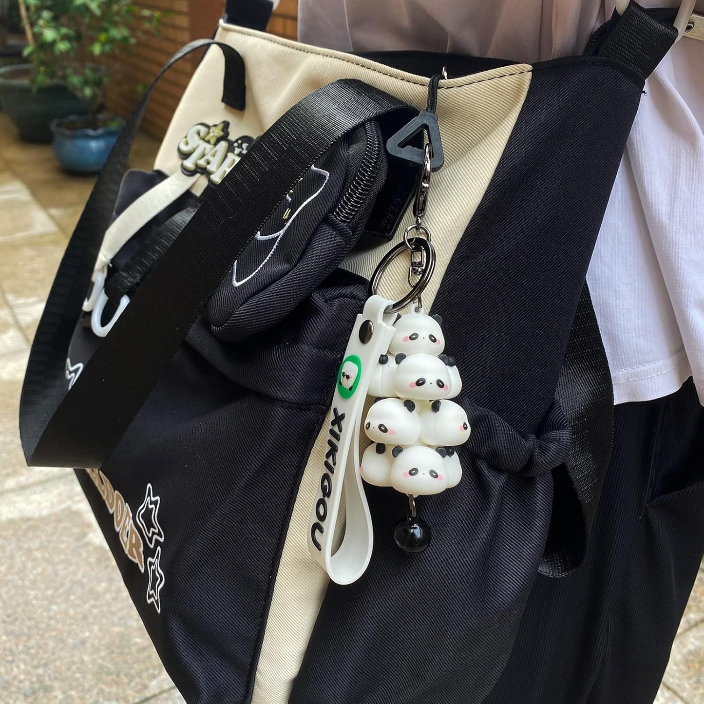 Cute Pig Keychain for Backpacks - Kawaii Panda Charms for Car Keys, Women & Kids Bag Accessories (Gift Ready)