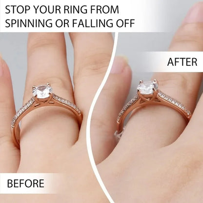 Ring Size Adjuster for Loose Rings,Ring Sizers Ring Spacers or Ring Tightener- 6 Sizes Fitter, Resizer Fit Almost Any Size Rings