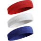 3pcs Sweatproof Sports Headbands for Men and Women