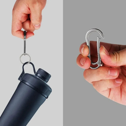Titanium Key Chain, Carabiner Keychain Clip for Keys, Heavy Duty Car Key Chains Organizer for Men and Women