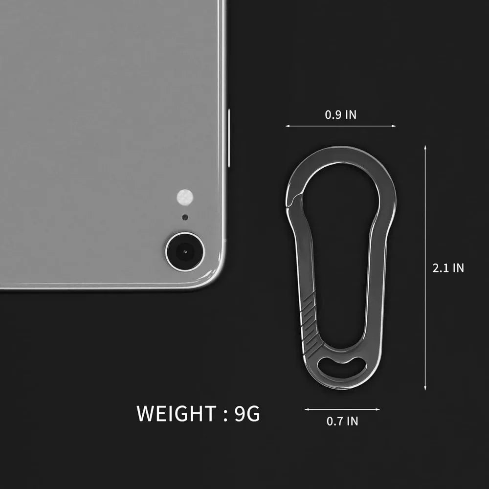 Titanium Key Chain, Carabiner Keychain Clip for Keys, Heavy Duty Car Key Chains Organizer for Men and Women