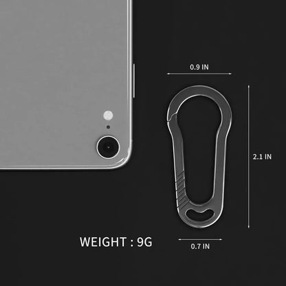 Titanium Key Chain, Carabiner Keychain Clip for Keys, Heavy Duty Car Key Chains Organizer for Men and Women