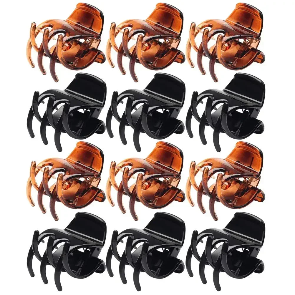 12 Pcs Hair Claw Clips, 1.3 Inch Medium Hair Clips No-Slip Grip Jaw Clips Claw Clips for Women and Girls