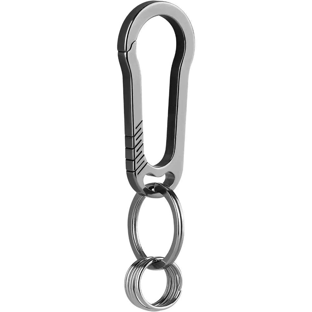Titanium Key Chain, Carabiner Keychain Clip for Keys, Heavy Duty Car Key Chains Organizer for Men and Women