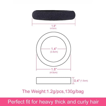 Hair Bands Hair ties for Thick Hair 100PC Seamless Cotton Simply Ponytail Holders Headband Scrunchies Hair Accessories No Crease